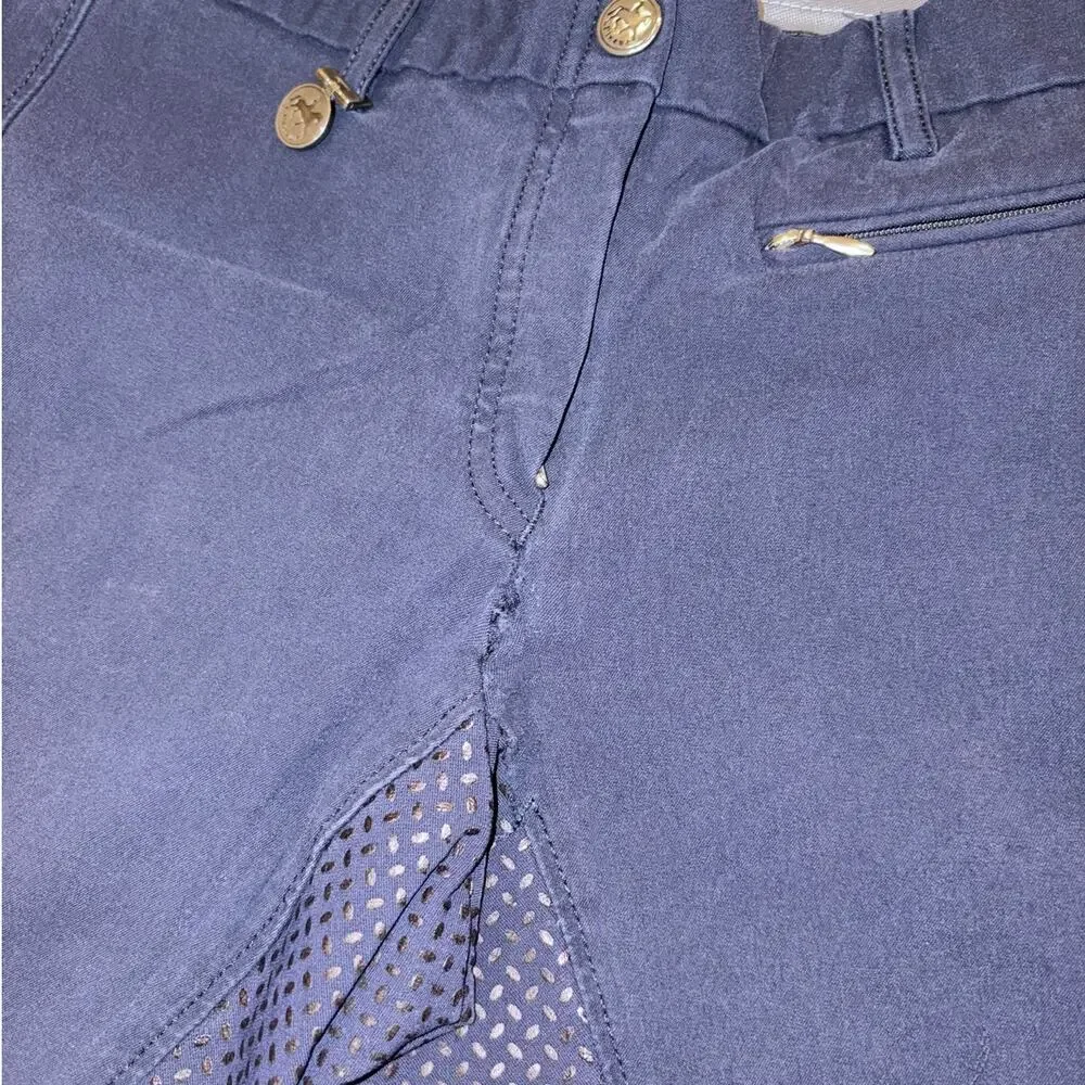 Pikeur navy blue breeches/riding pants womens size EU 44 (size tag missing) - Picture 5 of 5